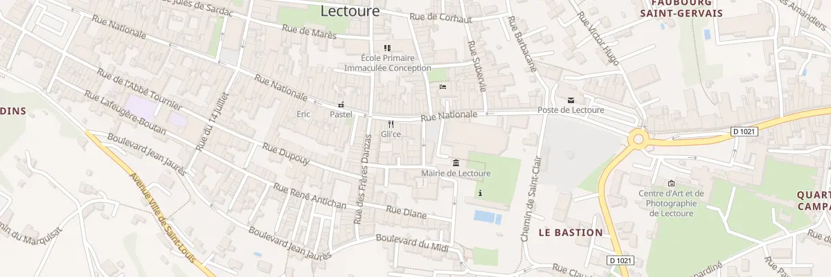 Plan du 7 Rue Nationale à Lectoure