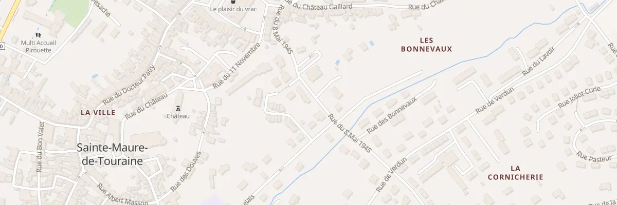 Plan du 8T Rue du Huit Mai 1945 à Sainte-Maure-de-Touraine