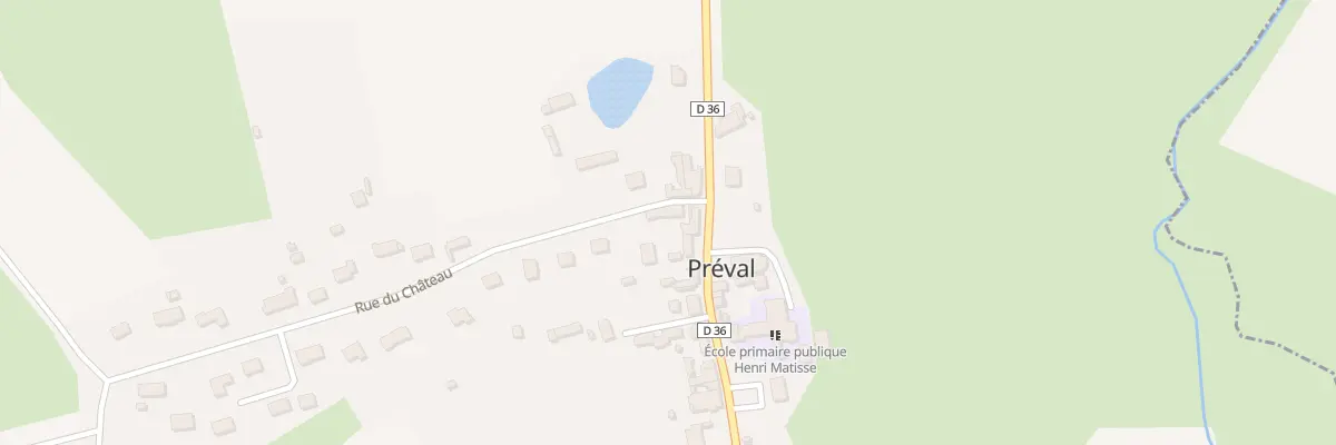 Plan du 1 Rue du Château à Préval
