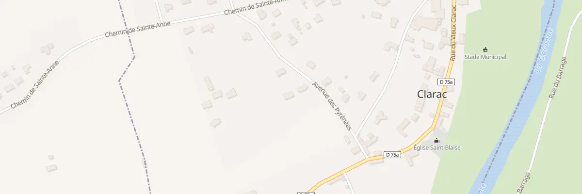 Plan du 9000 Les Cabanes à Clarac