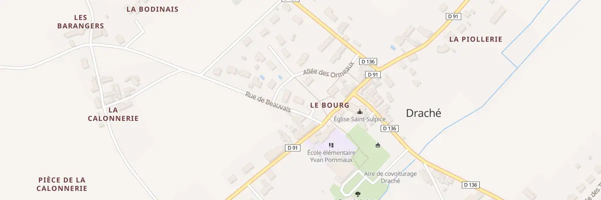 Plan du 2 Rue de Beauvais à Draché