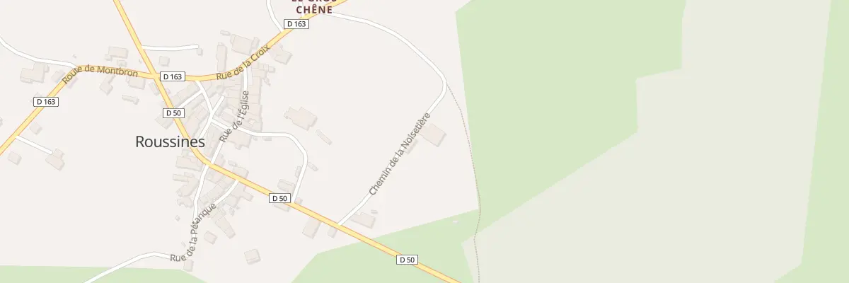 Plan du 2 Che de la Noisetiere à Roussines