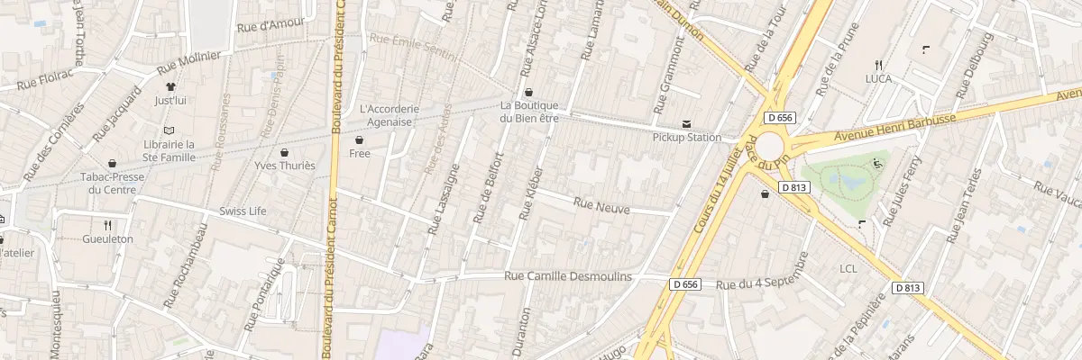 Plan du 22 Rue Kléber à Agen