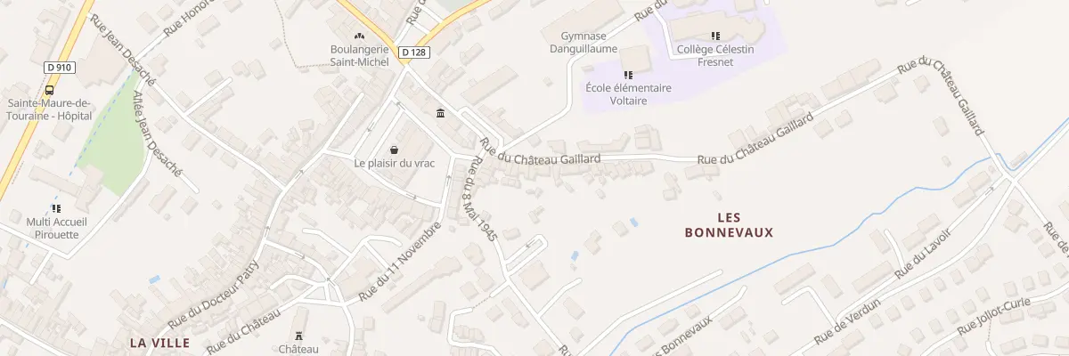Plan du 16 Rue du Château Gaillard à Sainte-Maure-de-Touraine
