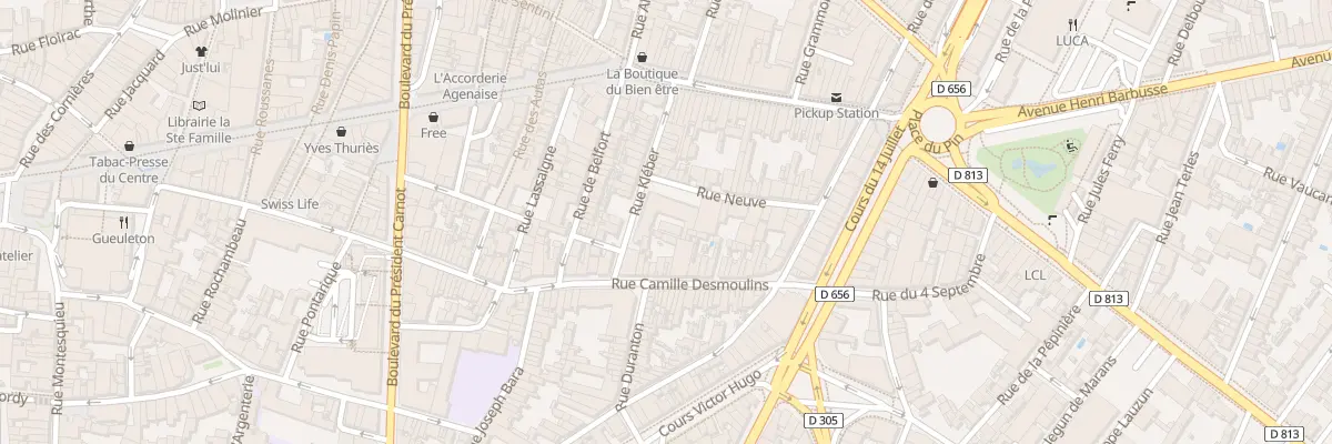 Plan du 16 Rue Kléber à Agen