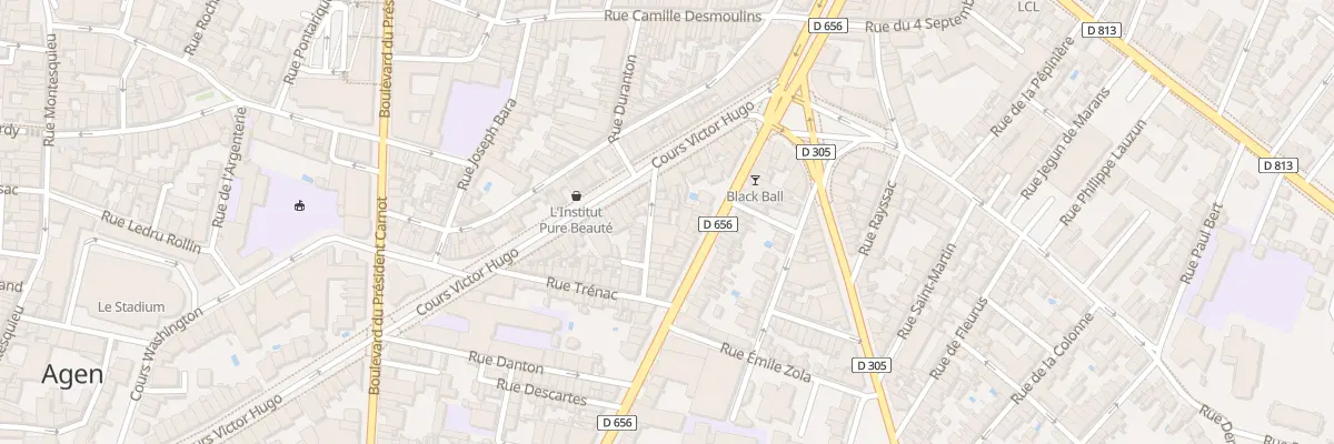 Plan du 18 Rue Ducos du Hauron à Agen