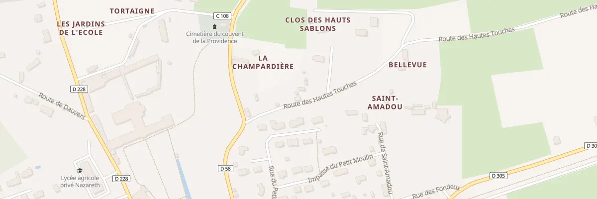 Plan du 1 Rte des Hautes Touches à Loir en Vallée