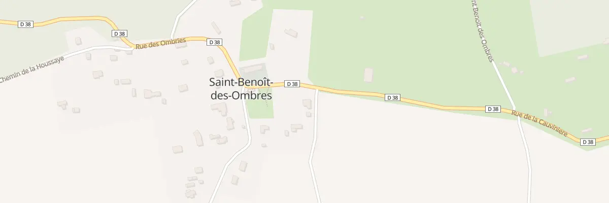 Plan du 10 Rue de la Cauviniere à Saint-Benoît-des-Ombres