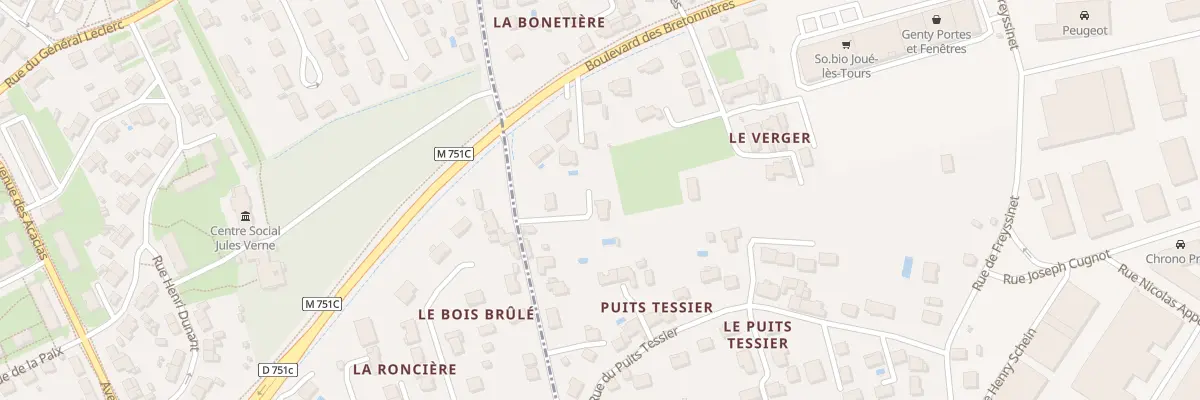 Plan du 4B Rue du Moulin à Joué-lès-Tours