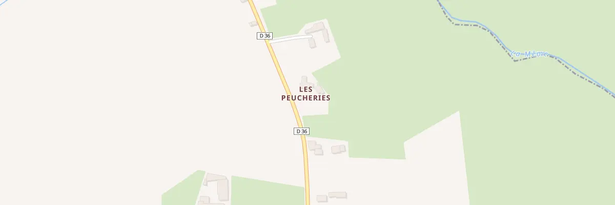 Plan du 32 Les Peucheries à Préval