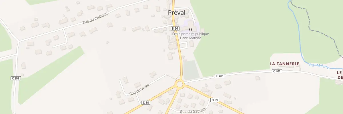 Plan du 1 Rue du Perche à Préval