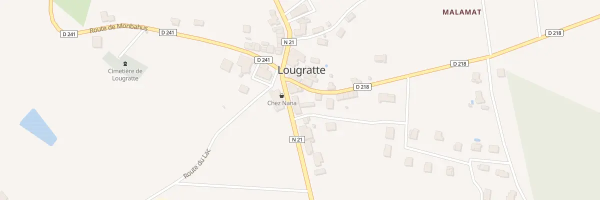 Plan du 51 Rte de Villeneuve à Lougratte