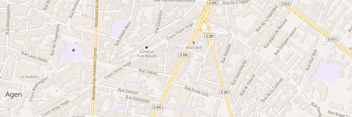 Plan du 171 Bd de la Liberté à Agen