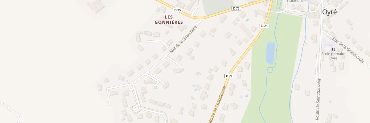 Plan du 7 Rte de la Giraudiere à Oyré