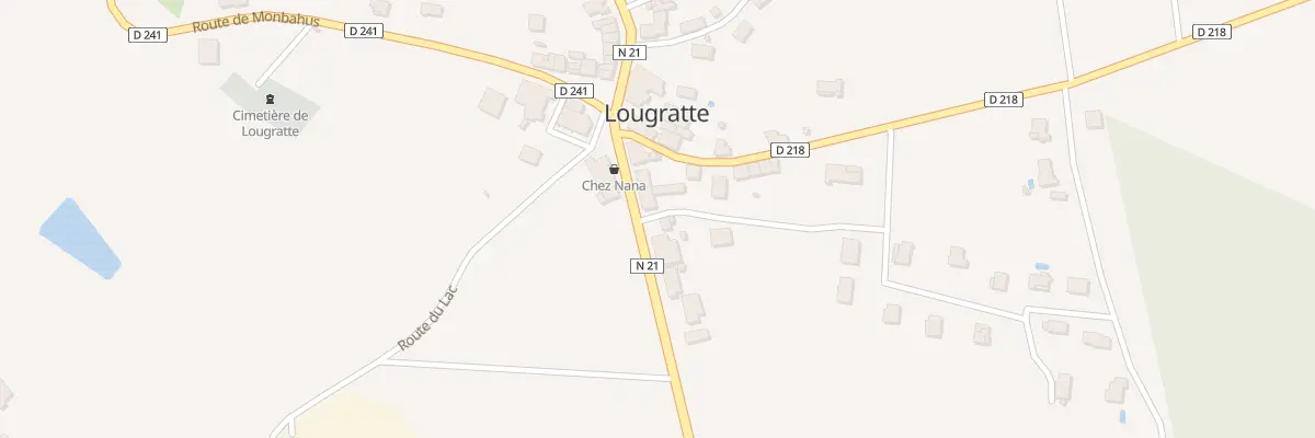 Plan du 87 Rte de Villeneuve à Lougratte