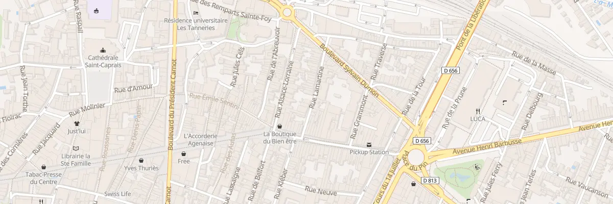 Plan du 11 Rue Lamartine à Agen