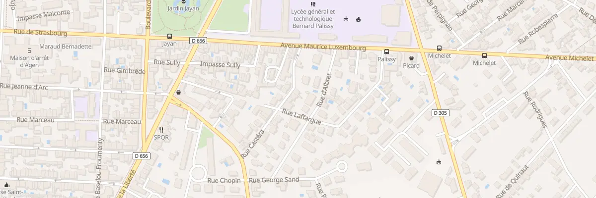 Plan du 22 Rue Maurice Hirsch à Agen