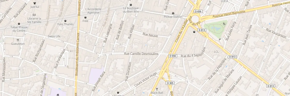 Plan du 39 Rue Camille Desmoulins à Agen