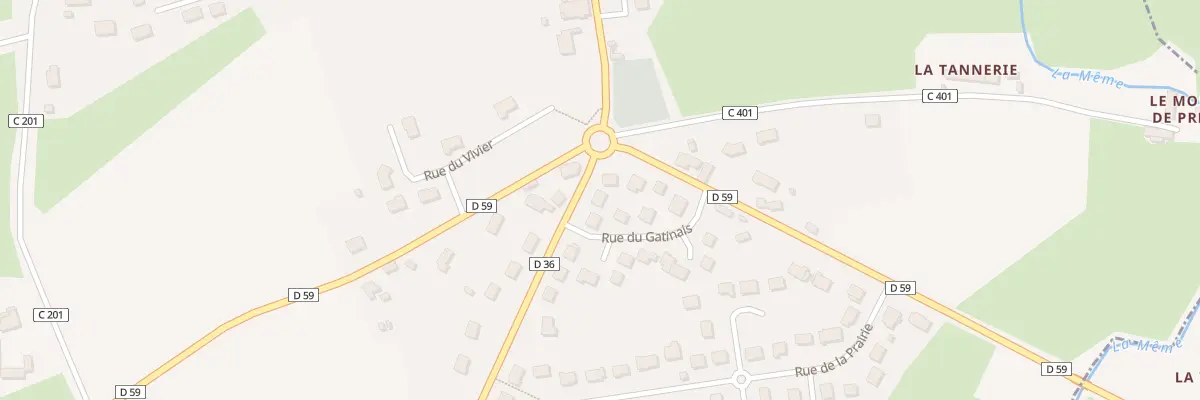 Plan du 1 Rue du Petit Midi à Préval