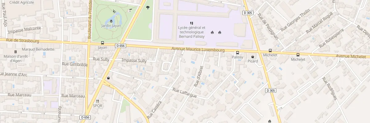 Plan du 28 Rue Maurice Hirsch à Agen