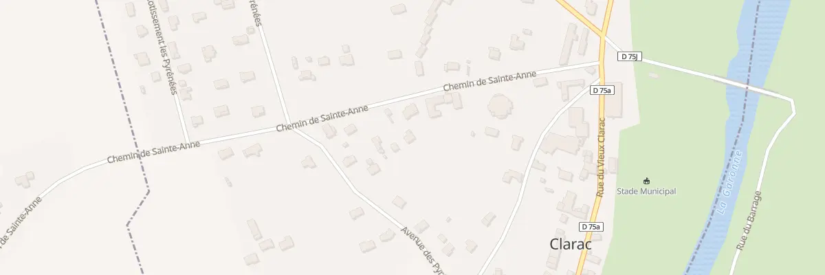 Plan du 100 Sainte-Anne à Clarac