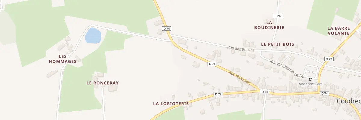 Plan du 15 Rue du Vivier à Coudrecieux