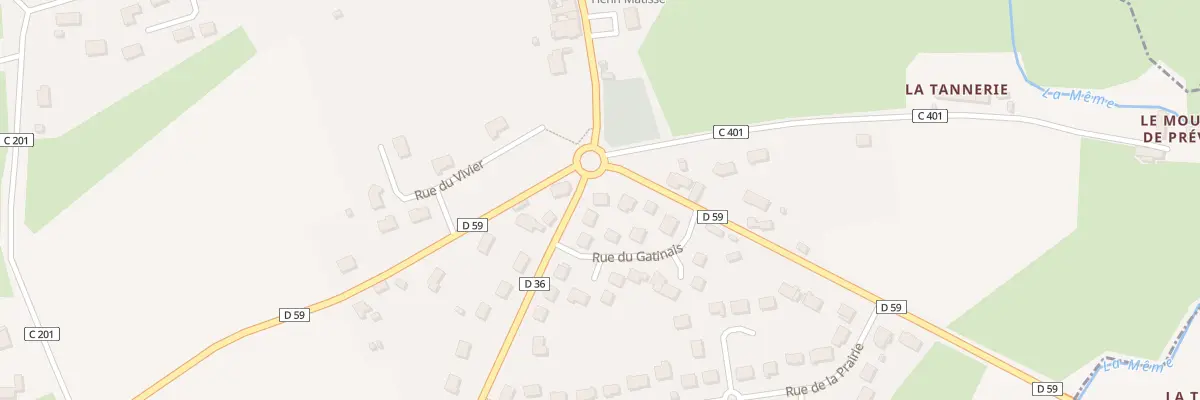 Plan du 2 Rue de la Même à Préval