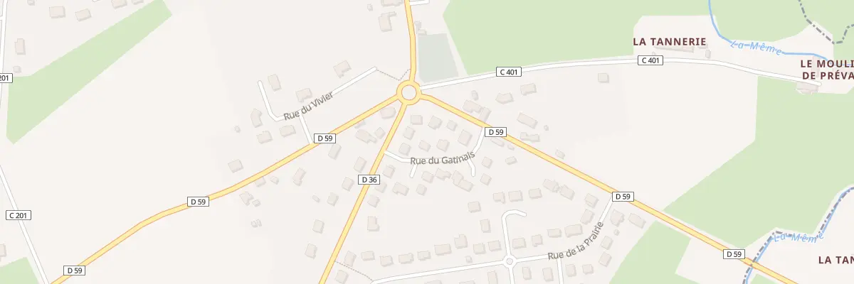 Plan du 6 Rue du Gatinais à Préval