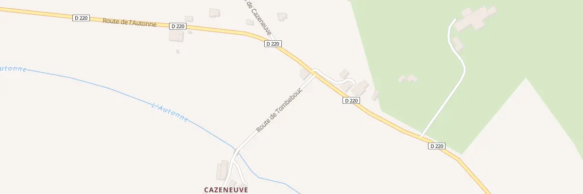Plan du 675 Rte de l’Autonne à Allez-et-Cazeneuve