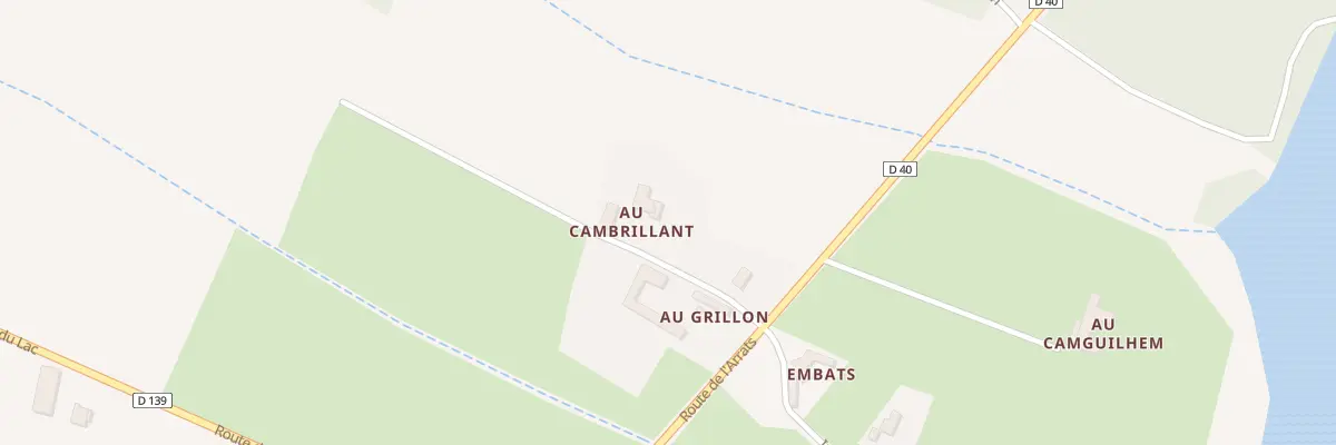 Plan de Au Grillon à Bézues-Bajon