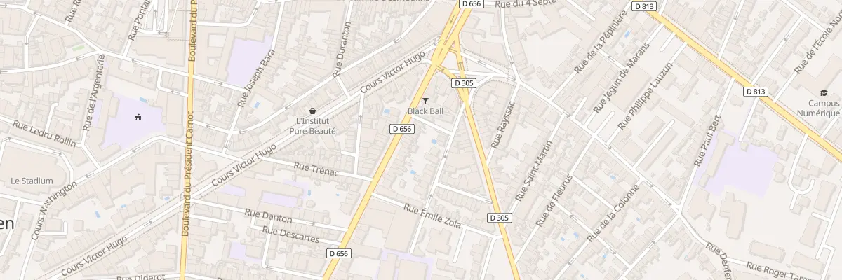 Plan du 220 Bd de la Liberté à Agen