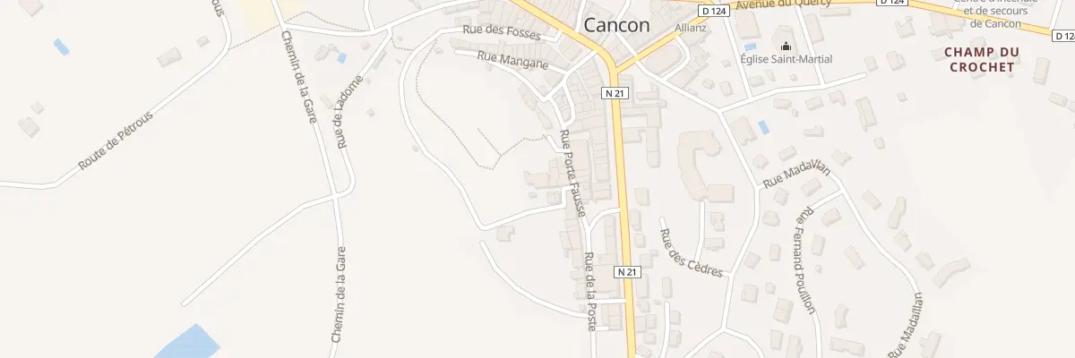 Plan du 7 Pl des Marronniers à Cancon