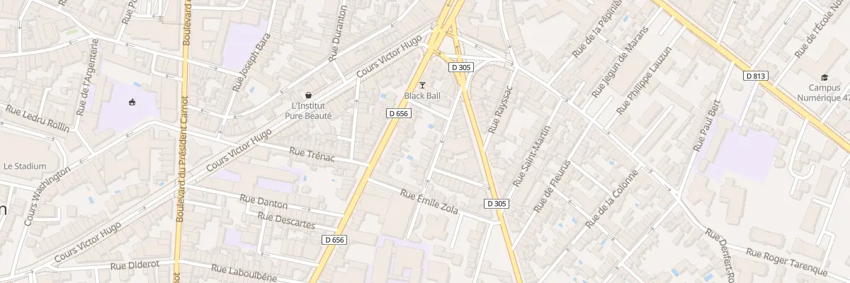 Plan du 16 Rue du Gal Ressayre à Agen