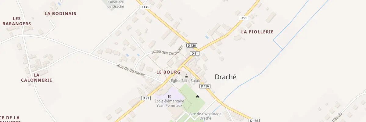 Plan du 10 Rue de la Mairie à Draché