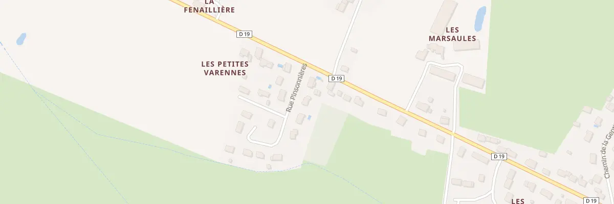 Plan du 4 Rue des Pinsonnières à Villeperdue