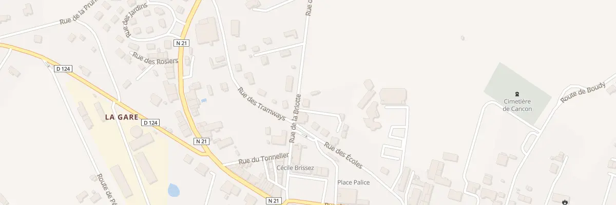 Plan du 6 Rue de la Briotte à Cancon