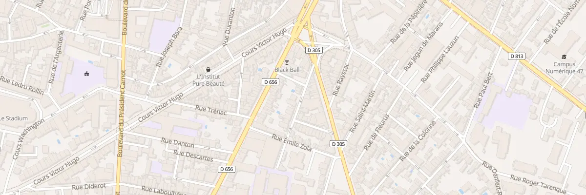Plan du 14 Rue du Gal Ressayre à Agen