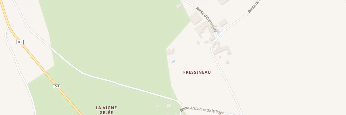 Plan du 1 Rte de Fressineau à Monthoiron