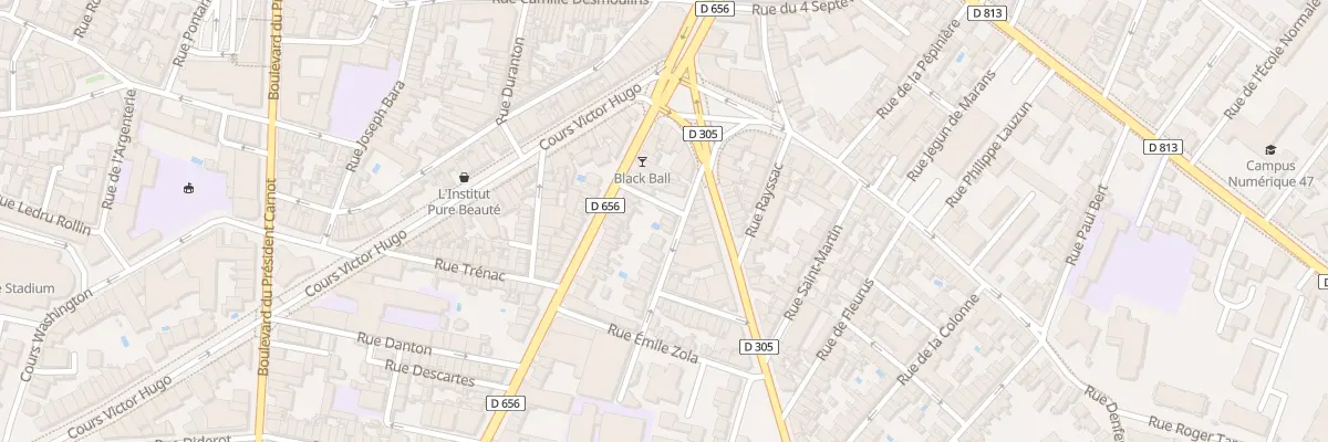 Plan du 10 Rue du Gal Ressayre à Agen