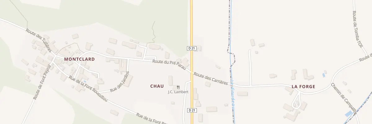 Plan du 371 Rte du Pré Parau à Saint-Georges-de-Montclard