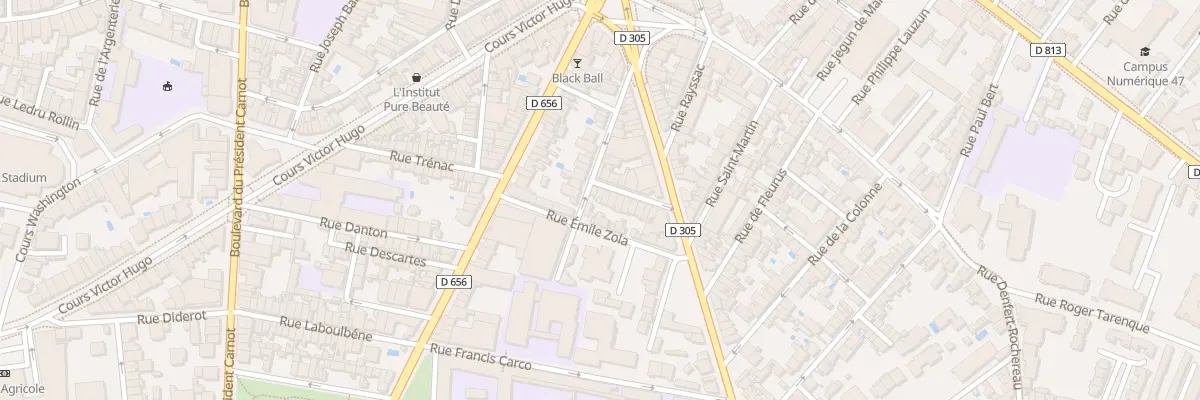 Plan du 28 Rue du Gal Ressayre à Agen