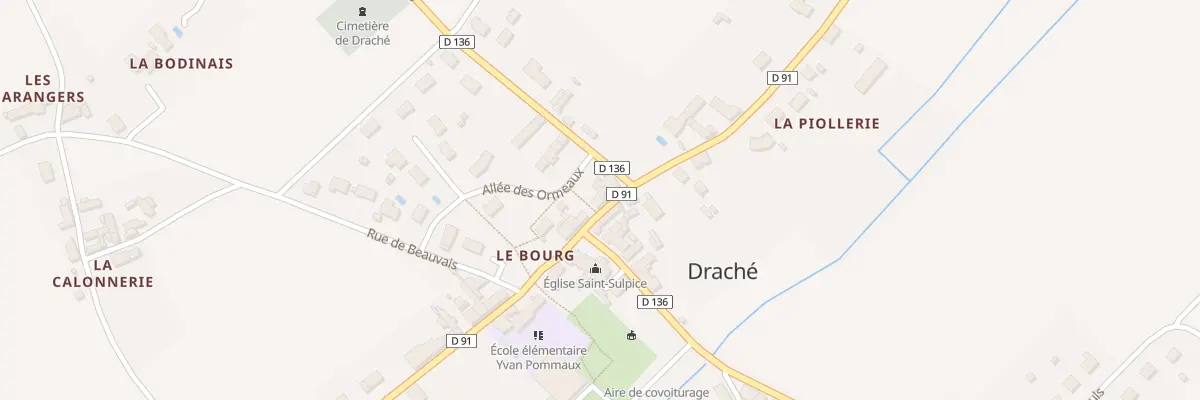Plan du 4 Rue de la Mairie à Draché