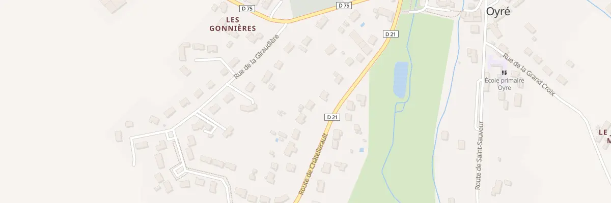 Plan du 28 Rte de Châtellerault à Oyré