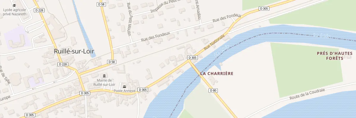 Plan du 51 Rue Nationale à Loir en Vallée