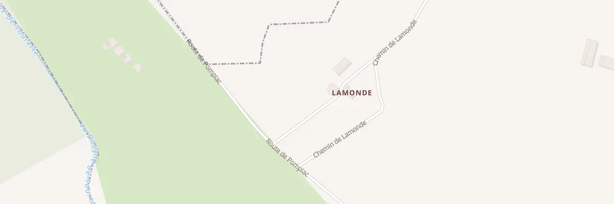 Plan du 241 Che de Lamonde à Lougratte