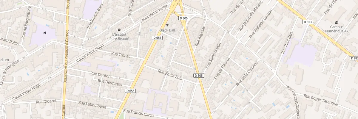 Plan du 25 Rue du Gal Ressayre à Agen