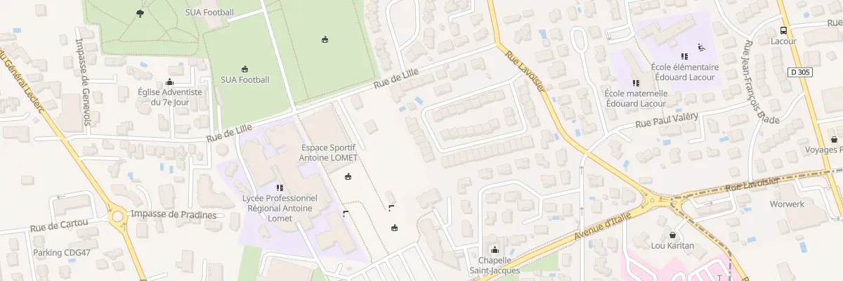 Plan du 23 Rue de la Borde - Neuve à Agen