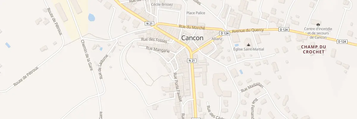 Plan du 3 Rue Basse à Cancon