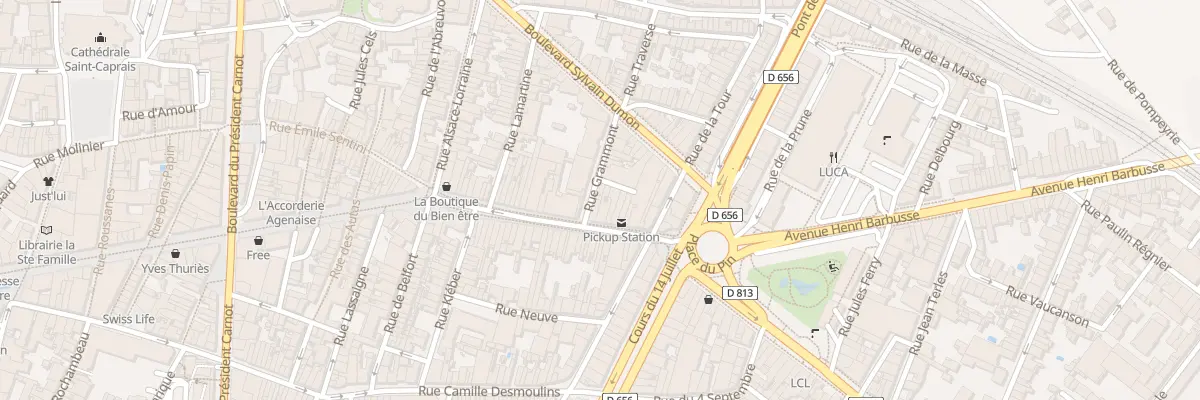 Plan du 4 Rue Grammont à Agen