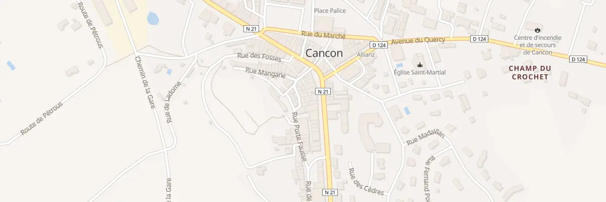 Plan du 7 Rue Basse à Cancon